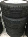 Alu kolo originál VW 7x16" ET46, 5x100x57 a Dunlop SP Sport Maxx 215/45 R16 86H 80%