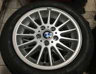 Alu kolo originál BMW 6x16" ET37, 5x120x72.5 a Continental ContiWinterContact TS810 Sport 185/60 R16 86H RUNFLAT 99%