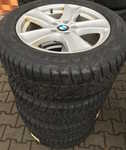 Alu kolo originál BMW X5 8.5x18" ET46, 5x120x74 a Dunlop Grandtrek WINTER SPORT M3 255/55 R18 109H RUNFLAT 75%