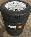 Alu kolo originál BMW X5 5x120x74 8.5x18" ET46 a Continental Conti4x4WinterContact 255/55 R18 109H XL FR RFT