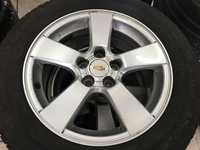 Alu kolo originál CHEVROLET 6.5x16" 5x105x56.5 ET39 a Goodyear Vector 4Seasons 205/60 R16 92H 50%