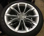 Alu kolo originál AUDI 8.5x18" ET29 5x112x66.5 a Dunlop SP Winter Sport 3D 245/40 R18 97V XL AO 95%