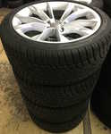 Alu kolo originál AUDI 8.5x18" ET29 5x112x66.5 a Dunlop SP Winter Sport 3D 245/40 R18 97V XL AO 95%