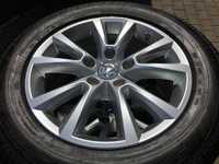 Alu kolo originál VW 8x18" ET53, 5x130x71.5 a Dunlop SP Winter Sport 3D 255/55 R18 109V XL NO 99% + čidla tlaku TPMS