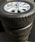 Alu kolo originál VW 8x18" ET53, 5x130x71.5 a Dunlop SP Winter Sport 3D 255/55 R18 109V XL NO 99% + čidla tlaku TPMS