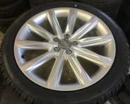 Alu kolo originál AUDI 8x19" ET26 5x112x66.5 a Dunlop SP Winter Sport 3D 235/45 R19 99V AO