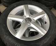 Alu kolo originál VW 6.5x16" ET42, 5x112x57 a Bridgestone Blizzak LM-32 205/55 R16 91H