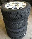 Alu kolo originál MERCEDES 7x16" ET37.5 5x112x66.5 a Bridgestone Blizzak LM-32 205/55 R16 91H MO 70%