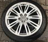 Alu kolo originál AUDI 9x20" ET37, 5x112x66.5 a Dunlop SP Winter Sport 3D 265/40 R20 104V XL AO 80%