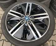 Alu kolo originál BMW i3 5x112x66.5, PŘEDNÍ 5x20" ET43 a Bridgestone Ecopia EP500 155/60 R20 80Q * 99%, ZADNÍ 5.5x20" ET53 a Bridgestone Ecopia EP500 175/55 R20 85Q * 98% + čidla tlaku TPMS