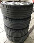 Alu kolo originál MERCEDES 6x16" ET46, 5x112x66.5 a Continental SportContact 2 205/55 R16 94V XL 30%