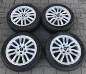 Alu kolo originál ŠKODA 7x17“ ET54, 5x112x57 a Dunlop SP Winter Sport 4D 225/45 R17 94V 90%