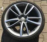 Alu kolo originál AUDI 9x20" ET29, 5x112x66.5 a Continental ContiWinterContact TS 830P 265/30 R20 94V RO1 XL FR 99%