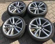 Alu kolo originál AUDI 9x20" ET29, 5x112x66.5 a Continental ContiWinterContact TS 830P 265/30 R20 94V RO1 XL FR 99%