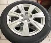 Alu kolo originál AUDI 7x17" ET42 5x112x57 a Dunlop SP Winter Sport M3 225/50 R17 98H XL 60%