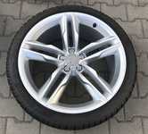 Alu kolo originál AUDI 9x20" ET37, 5x112x66.5 a Dunlop SP Winter Sport 3D 265/35 R20 99V XL AO 99%