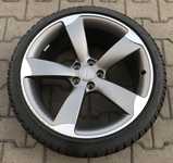 Alu kolo originál AUDI ROTOR 9x19" ET33, 5x112x66.5 a Dunlop SP Winter Sport 3D 255/35 R19 96V XL AO 98%