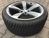 Alu kolo originál AUDI ROTOR 9x19" ET33, 5x112x66.5 a Dunlop SP Winter Sport 3D 255/35 R19 96V XL AO 98%