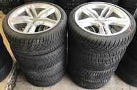 Alu kolo originál AUDI 9x20" ET37, 5x112x66.5 a Dunlop SP Winter Sport 3D 265/35 R20 99V XL AO 99%