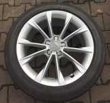 Alu kolo originál AUDI 8.5x18" ET29 5x112x66.5 a Bridgestone RE050A 245/45 R18 96W 20%