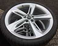 Alu kolo originál AUDI 9x21" ET35, 5x112x66.5 a Dunlop SP Winter Sport 4D 275/30 R21 98W XL RO1 + čidla tlaku TPMS