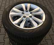 Alu kola originál HYUNDAI 5.5x16“ ET50, 5x114.3x67 a Nokian WR D3 205/55 R16 91T 95% + čidla tlaku TPMS Hyundai i30