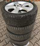 Alu kola originál MAZDA 6.5x17“ ET52.5, 5x114.3x67 a Opals FH888 215/45 R17 91W 40%