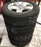 Alu kolo originál VW 6x15“ ET43, 5x112x57 a Pirelli Winter 190 SnowControl III ECOIMPACT 195/65 R15 91T 70%