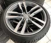 Alu kolo originál AUDI 9x19" ET52, 5x112x57 a Continental ContiWinterContact TS 830 P 245/35 R19 93W RO2 98%