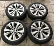 Alu kolo originál ŠKODA 7.5x17" ET49 5x112x57 a INTERSTATE Winter IWT-2 225/45 R17 94H XL 20%