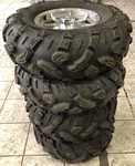 Alu kolo POLARIS 4x156x131 Přední 12x6 ET26.2 a ITP 900XCT Mega Mayhem 27x9 R12 55L 98%, Zadní 12x8 ET50 a ITP 900XCT Mega Mayhem 27x11 R12 62L 98%