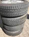 Alu kola originál SUBARU 7x17" ET48, 5x100x56 a Yokohama G95A 225/55 R17 97V 70%