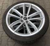 Alu kolo originál AUDI 8.5x19" ET32, 5x112x66.5 a Continental SportContact 3 245/35 R19 93Y 95%