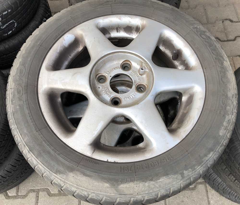 Alu kolo originál ŠKODA 5.5x14" ET42 4x100x57 a Toyo