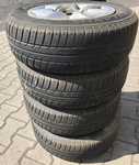 Alu kolo originál ŠKODA 5.5x13" ET35 4x100x57 a Barum Brilantis 165/70 R13 30%