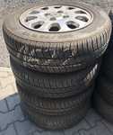 Alu kolo originál ŠKODA 5.5x13" ET36 4x100x57 a Kleber Viaxer 165/70 R13 79T 30%