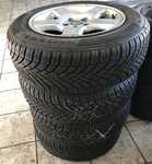 Alu kolo originál ŠKODA 7x15" ET35, 5x100x57 a Continental WinterContact TS850 195/65 R15 91T 80%