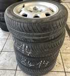 Alu kolo originál PEUGEOT 6x15" 4x108x65 ET25 a Michelin Energy E3A 185/60 R15 84H 30%