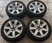 Alu kolo originál AUDI 8x17" ET48 5x112x57 a Vredestein Quatrac 5 245/45 R17 99Y XL 80%