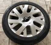 Alu kolo originál CITROEN 6.5x17" 4x108x65 ET26 a Michelin Pilot Exalto 205/50 R17 89W 20%