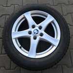 Alu kolo BORBET 6x16" ET48, 5x112x57 a Vredestein SnowTrac 5 205/55 R16 91H 90%