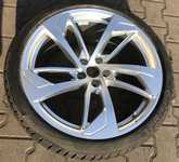 Alu kolo originál AUDI 9x20" ET26, 5x112x66.5 a Continental WinterContact TS850 P 275/30 R20 97W XL RO1 99%