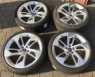 Alu kolo originál AUDI 9x20" ET26, 5x112x66.5 a Continental WinterContact TS850 P 275/30 R20 97W XL RO1 99%