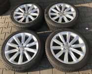 Alu kolo originál AUDI 8x19" ET26 5x112x66.5 a Continental WinterContact TS830 P 235/45 R19 99V XL AO 95%