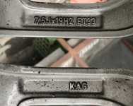 Alu kolo originál AUDI 7.5x19" ET33 5x112x66.5 a Continental WinterContact TS830 P 235/45 R19 99V XL AO 90%