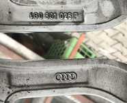 Alu kolo originál AUDI 7.5x19" ET33 5x112x66.5 a Continental WinterContact TS830 P 235/45 R19 99V XL AO 90%