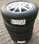 Alu kolo NISSAN 6.5x16" ET40 5x114.3x66 a Semperit Speed-Grip 2 205/60 R16 92H