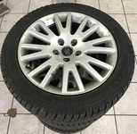 Alu kolo originál AUDI 7x17" ET42 5x112x57 a Dunlop SP Winter Sport 4D 225/50 R17 98H XL AO 99%