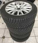 Alu kolo originál AUDI 7x17" ET42 5x112x57 a Dunlop SP Winter Sport 4D 225/50 R17 98H XL AO 99%