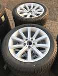 Alu kolo originál BMW 8x18" ET30, 5x120x72.5 a Dunlop SP Winter Sport 3D 245/45 R18 100V XL * RFT 99% + čídla tlaku TPMS